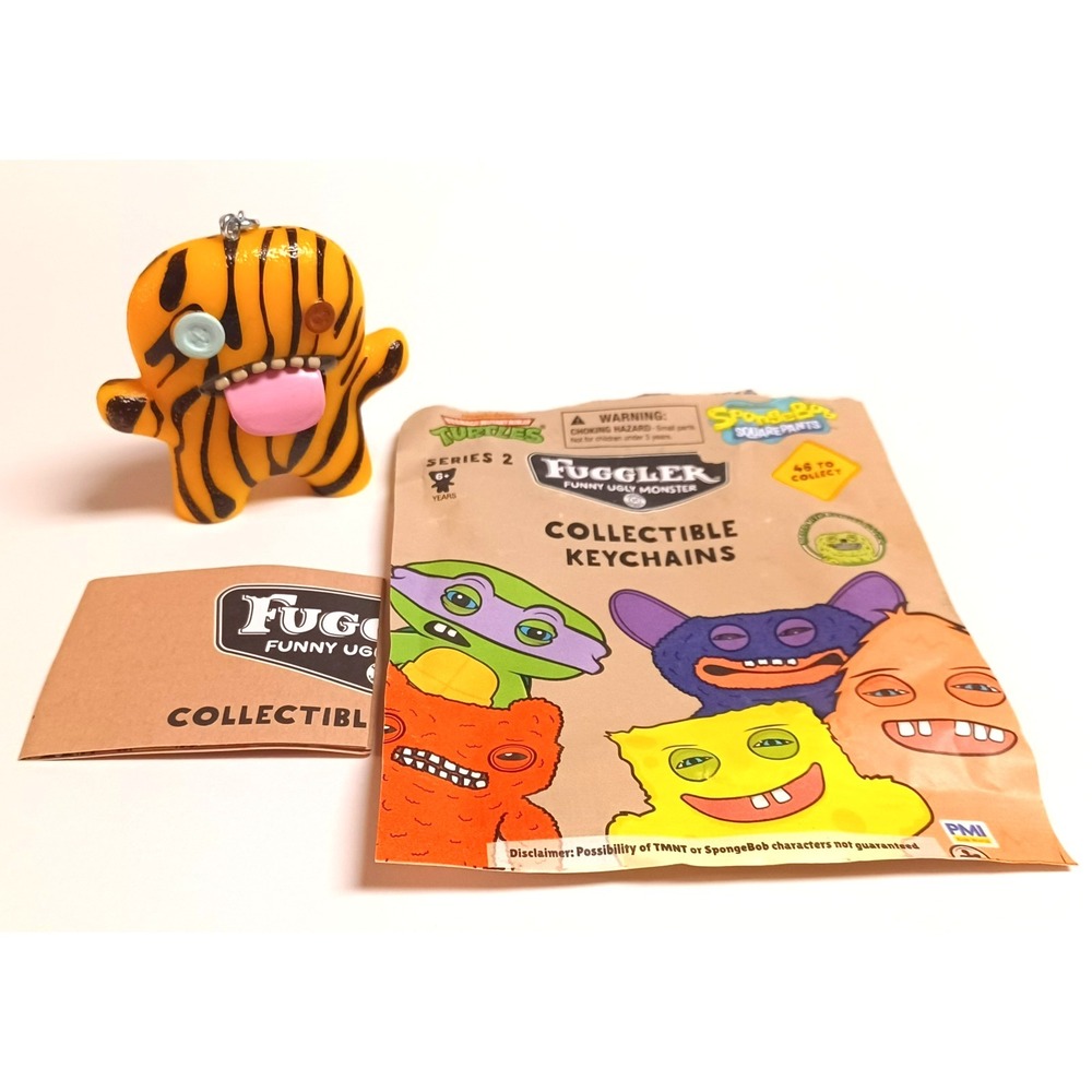 Fuggler Vinyl Keychain Series 2 Oogah Boogah Tiger Stripe Orange Toy Figure